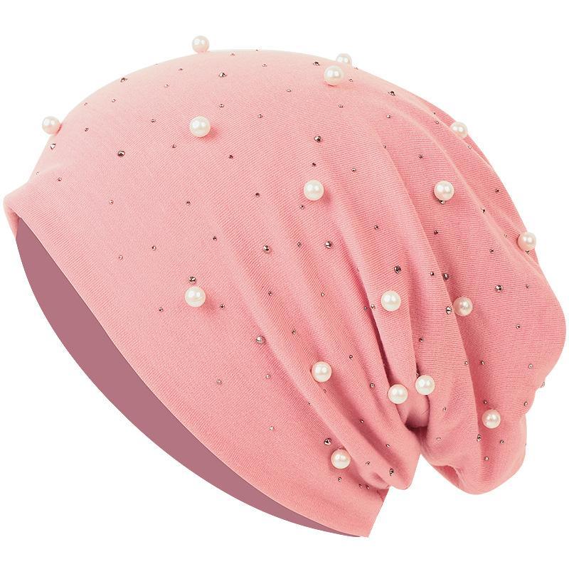 HASASERIES HS1092 Pearl Hot Diamond Pullover Cap