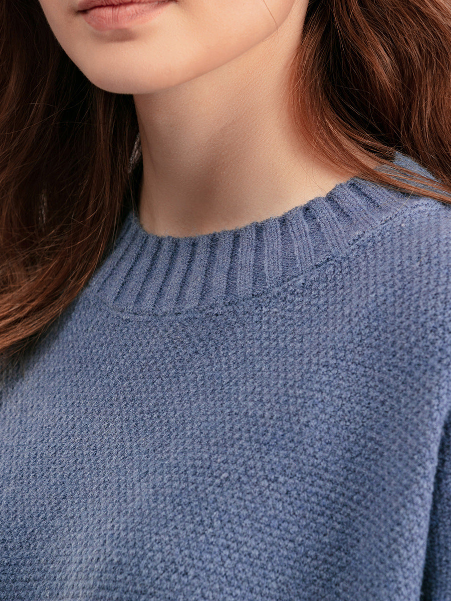 HS0473 New autumn and winter knitted 2 PCS SET crew neck