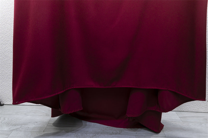HS10067 Jilbab de prière musulman de couleur unie Mukena avec tissu doux et poignets élastiqués et hijab instantané attachable