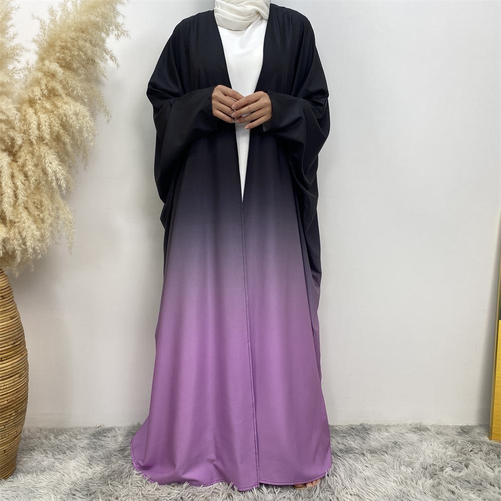 HASASERIES HS0928 Loose Gradient Cardigan Abaya