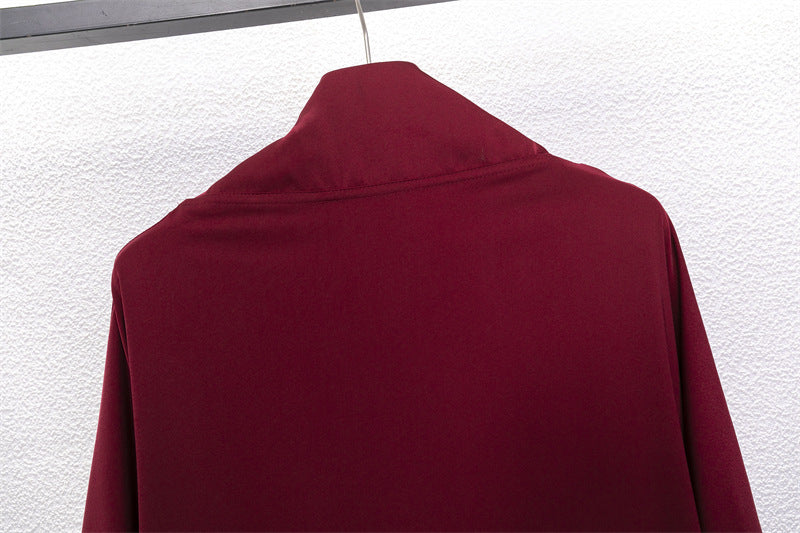 HS10067 Jilbab de prière musulman de couleur unie Mukena avec tissu doux et poignets élastiqués et hijab instantané attachable