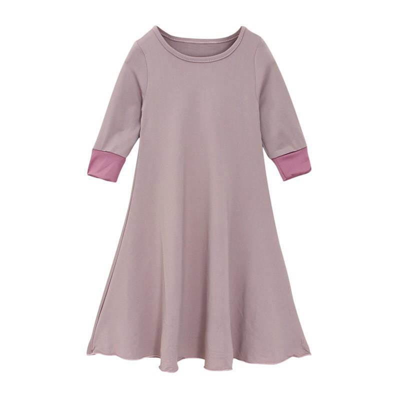 HASASERIES HS1203 Ensemble 2 pièces, Abaya pour enfant avec une couche de Khimar.
