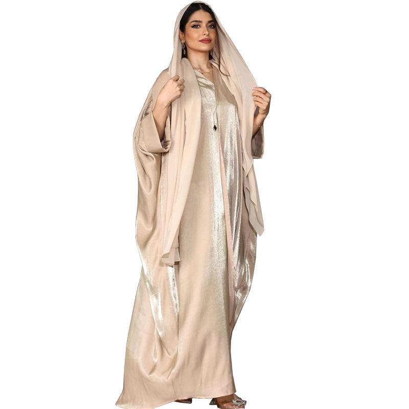 HASASERIES HS0725 Bat-sleeved Robe Women's Abaya