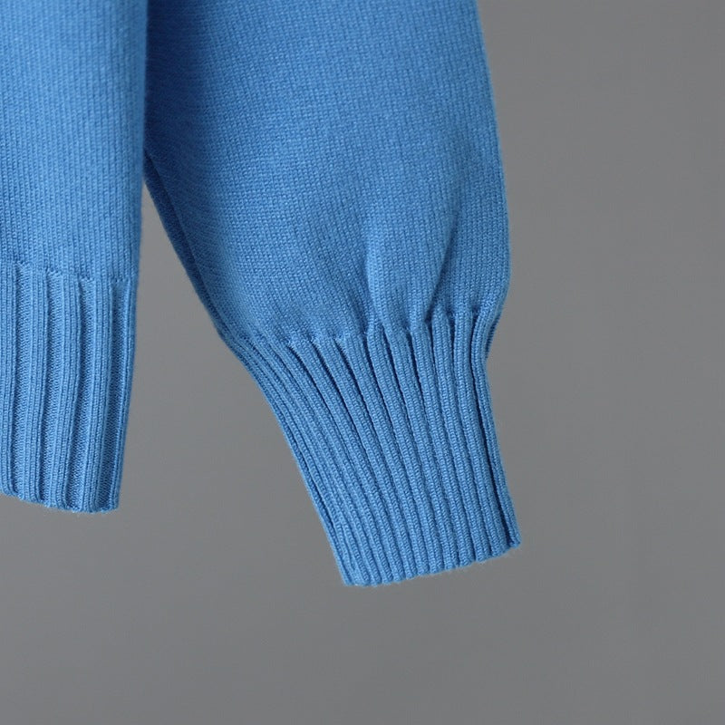 HS0475 Knitted 2 PCS SET warm fabric lapel sweater
