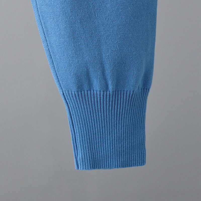 HS0475 Knitted 2 PCS SET warm fabric lapel sweater