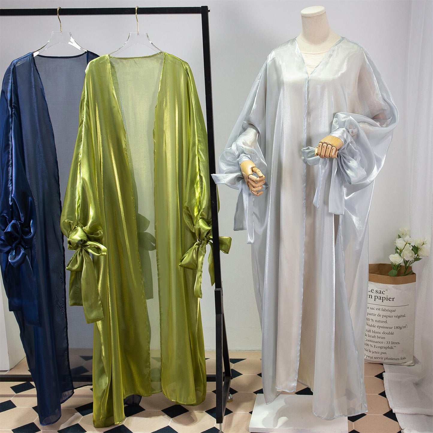 Robe ample à manches longues grande taille HASASERIES HS1039