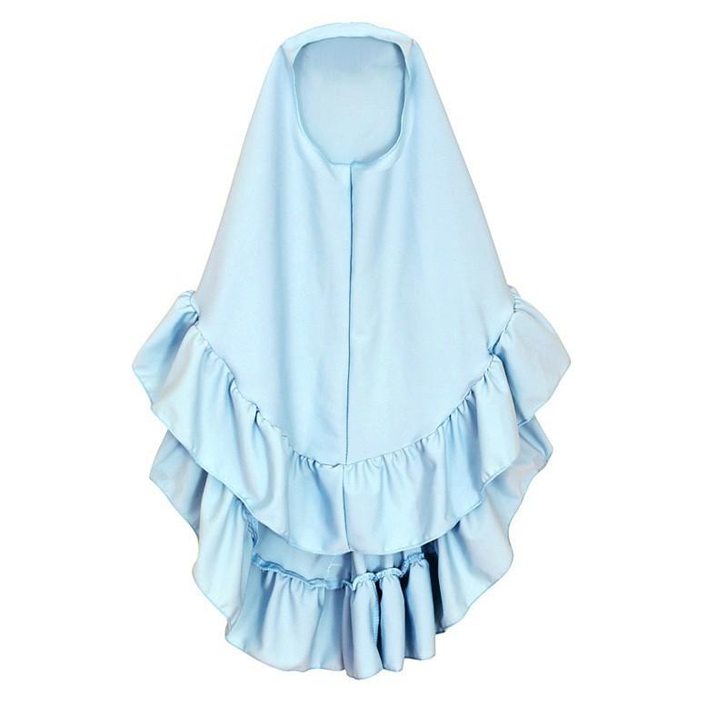 HASASERIES HS1202 Ensemble 2 pièces, Abaya pour enfant avec une couche de Khimar.