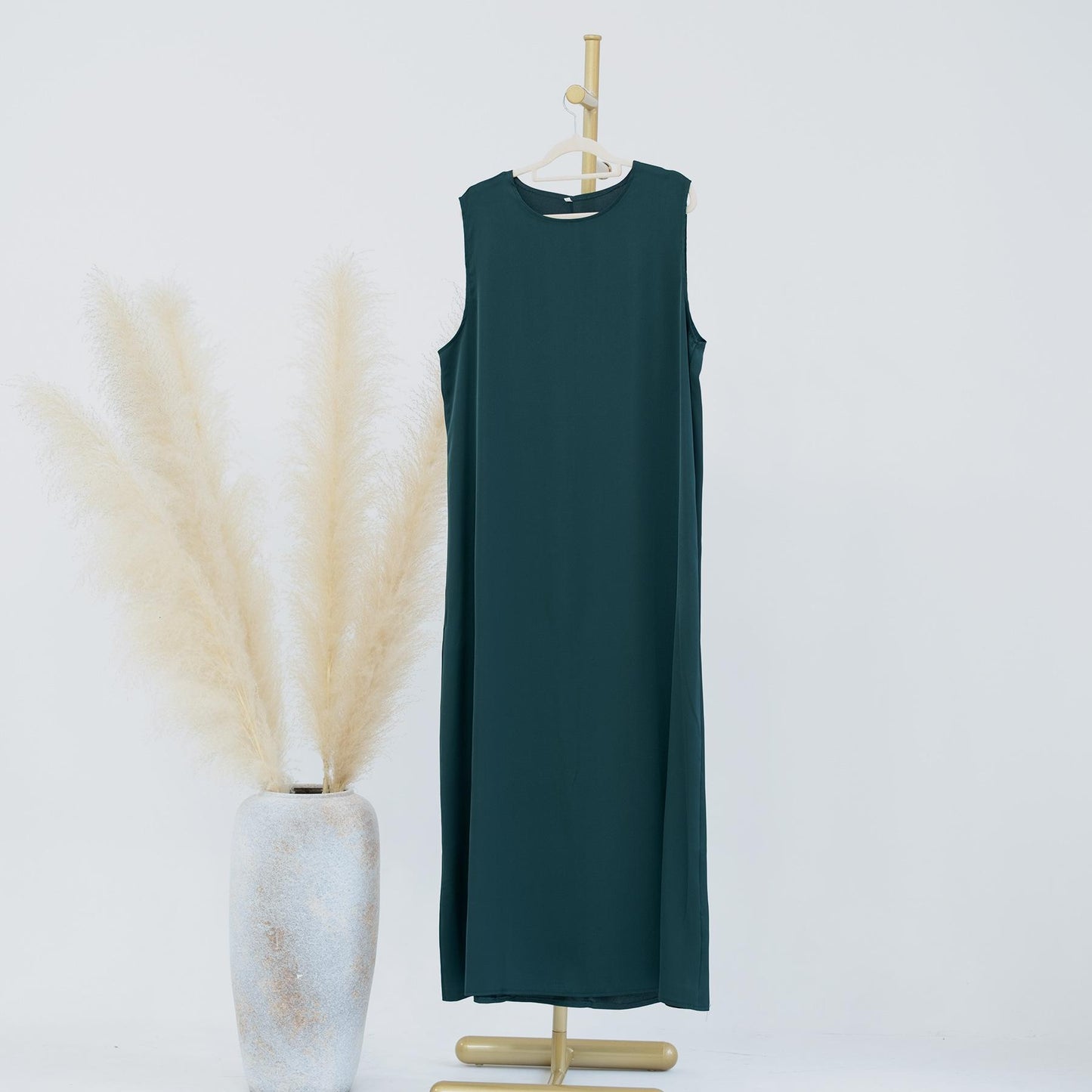 HASASERIES HS1018 Solid Color Bottoming Vest Dress