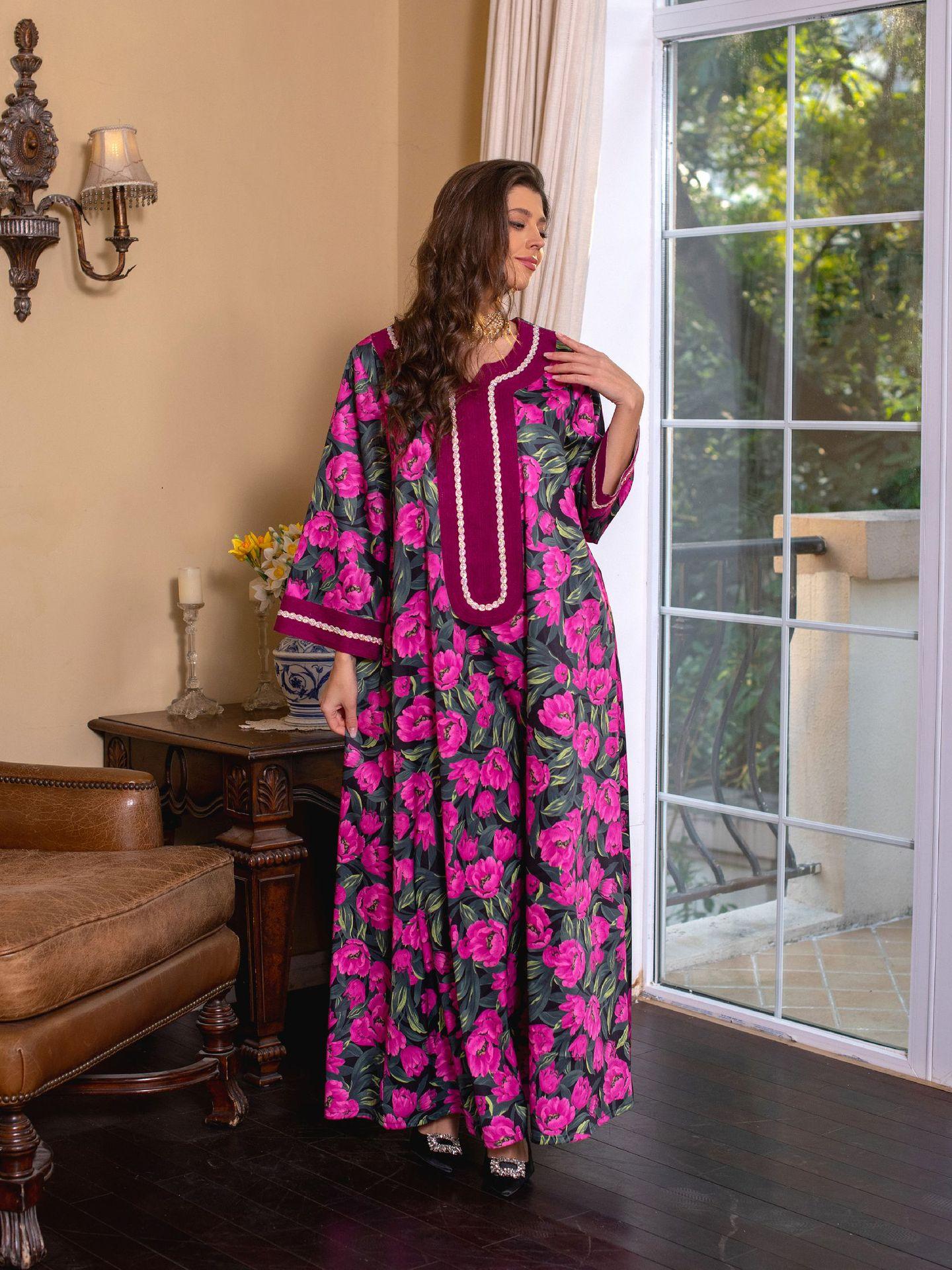 HASASERIES HS1072 Fashion New Product Hot Diamond Printed Dress