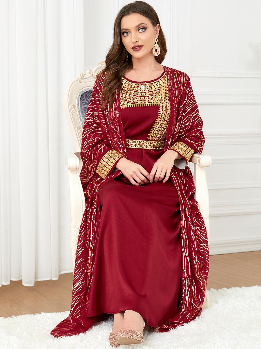 HASASERIES HS1059 2pcs Inner Dress with Cardigan