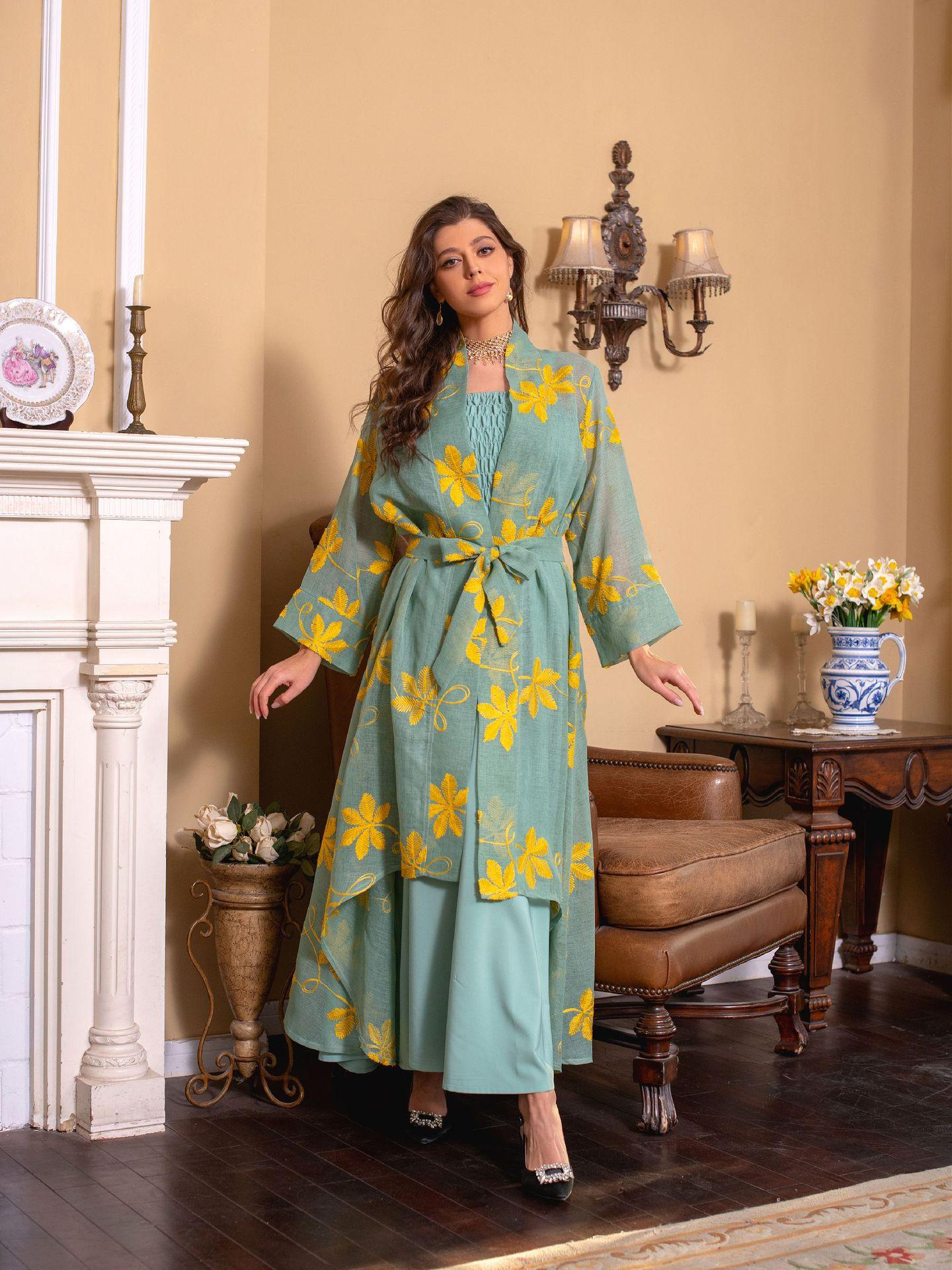HASASERIES HS1076 2pcs Inner Dress with Cardigan