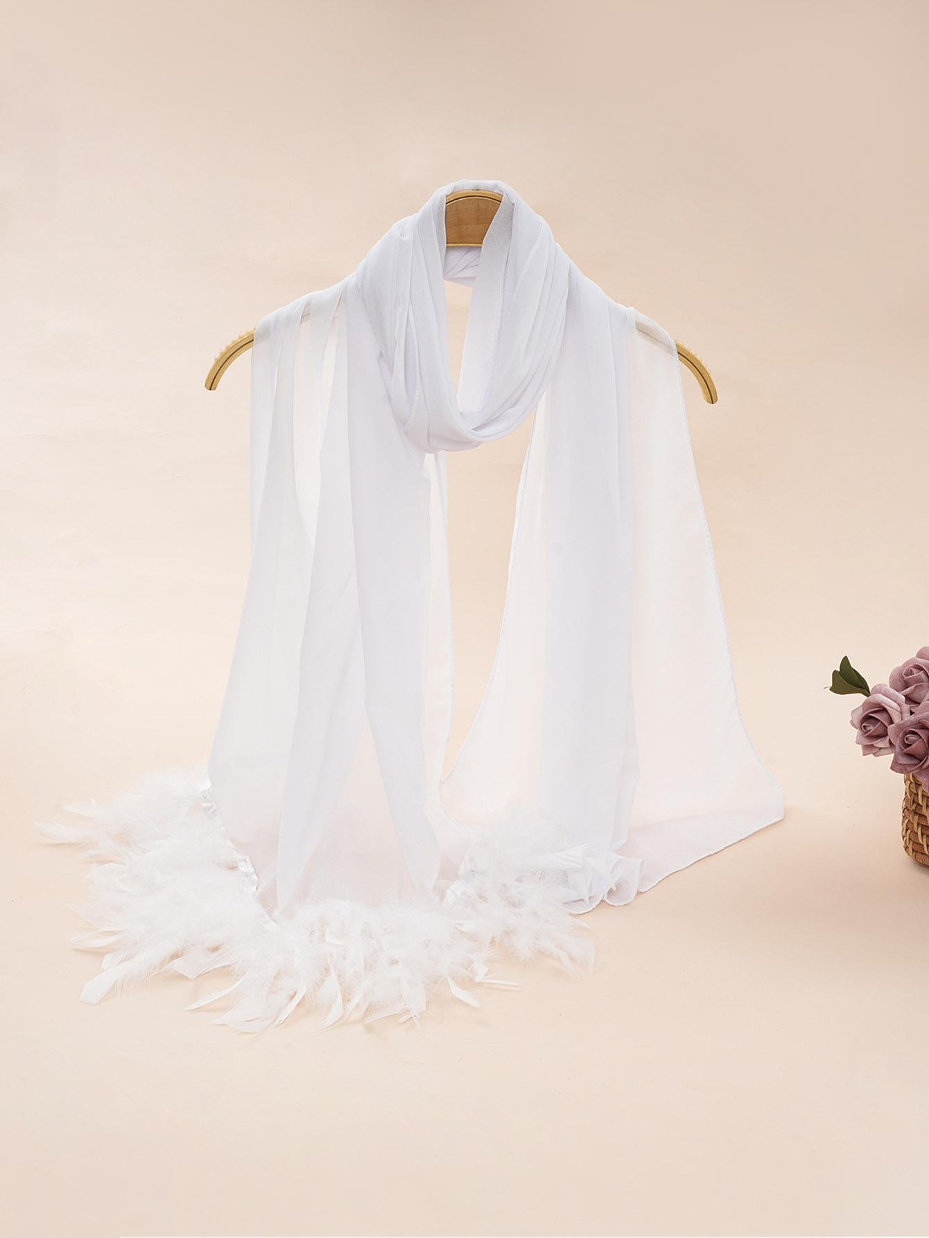 HASASERIES HS1146 Pure Color Chiffon Breathable Headscarf