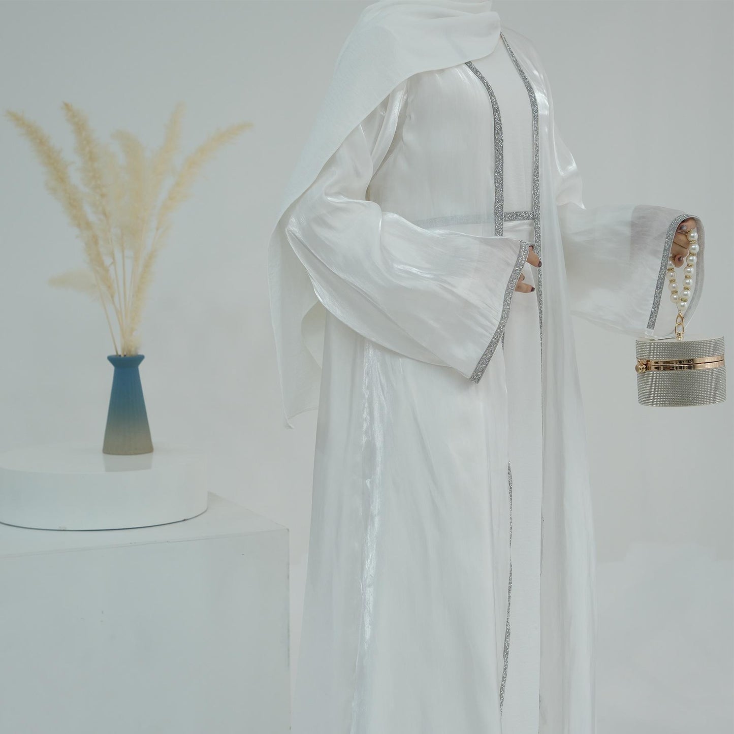 HASASERIES HS1184 Ensemble 2 pièces cardigan + robe intérieure
