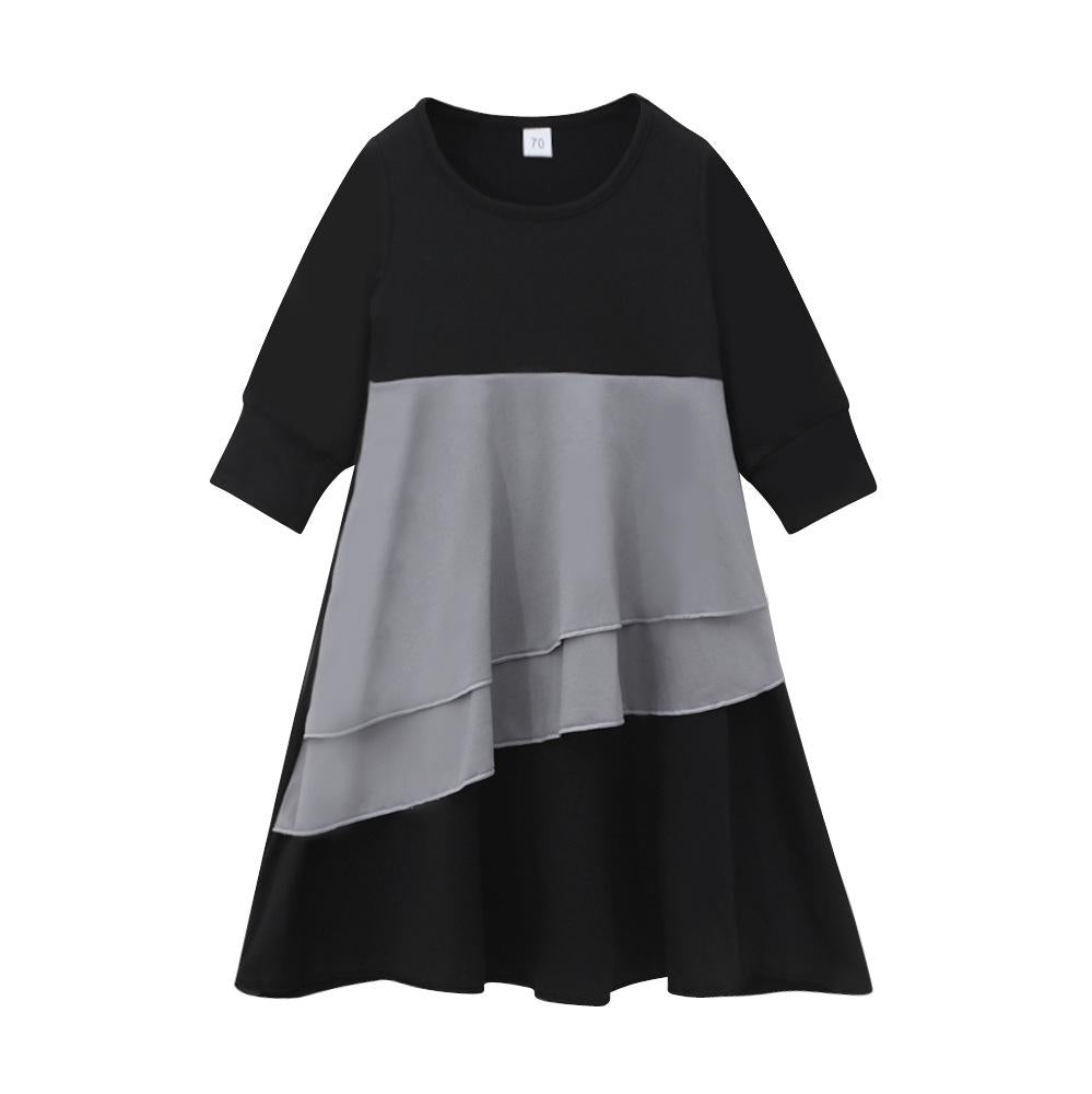 HASASERIES HS1194 Ensemble 2 pièces, Abaya pour enfant avec khimar à deux couches