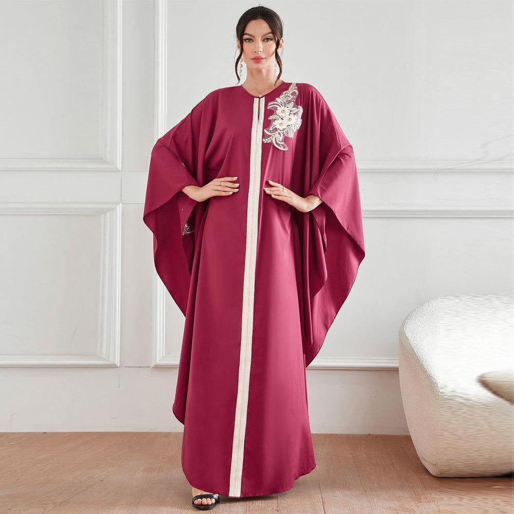 HASASERIES HS1087 New Style Elegant Decal Dress Robe