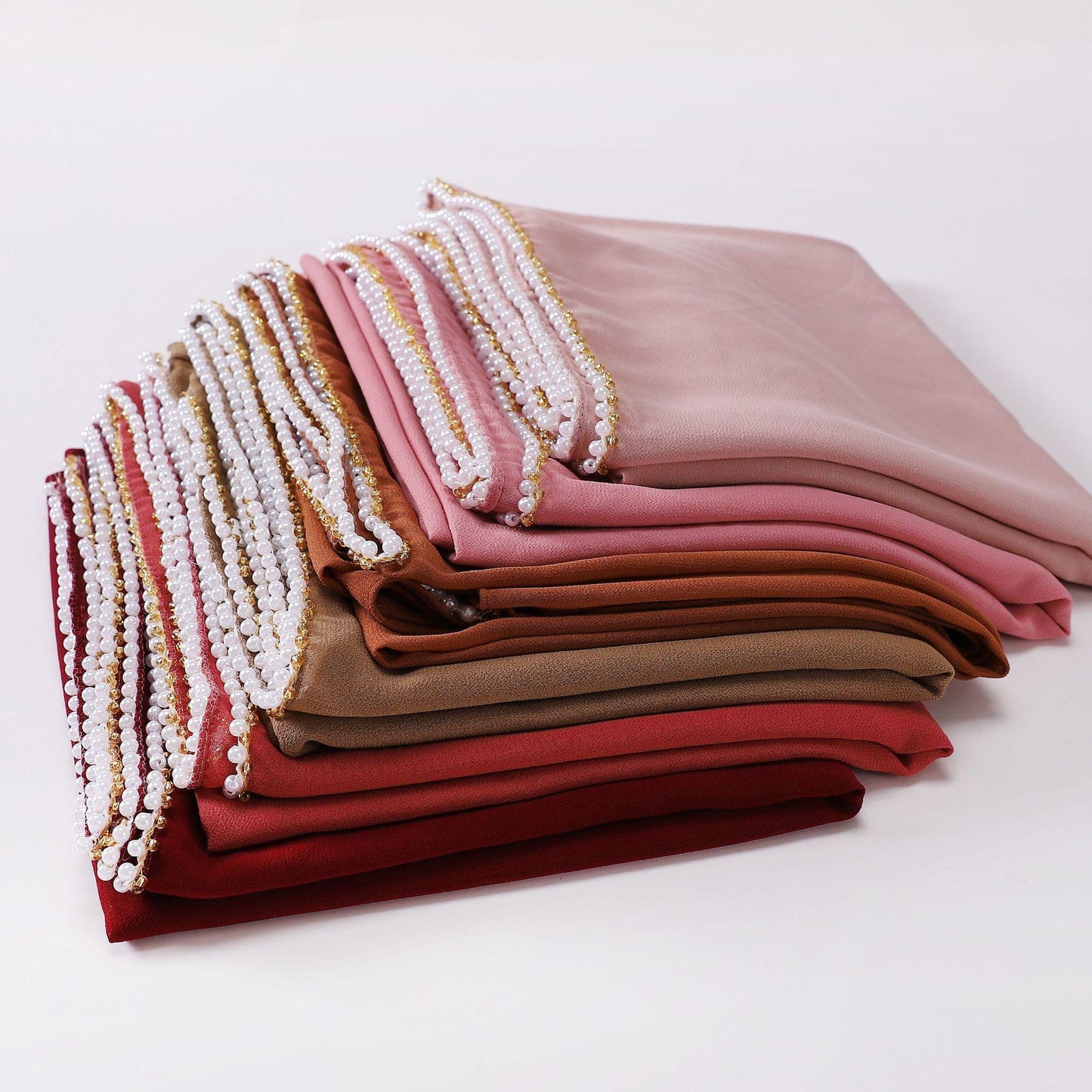 HASASERIES HS1116 Pearl Chiffon Headband Hijab