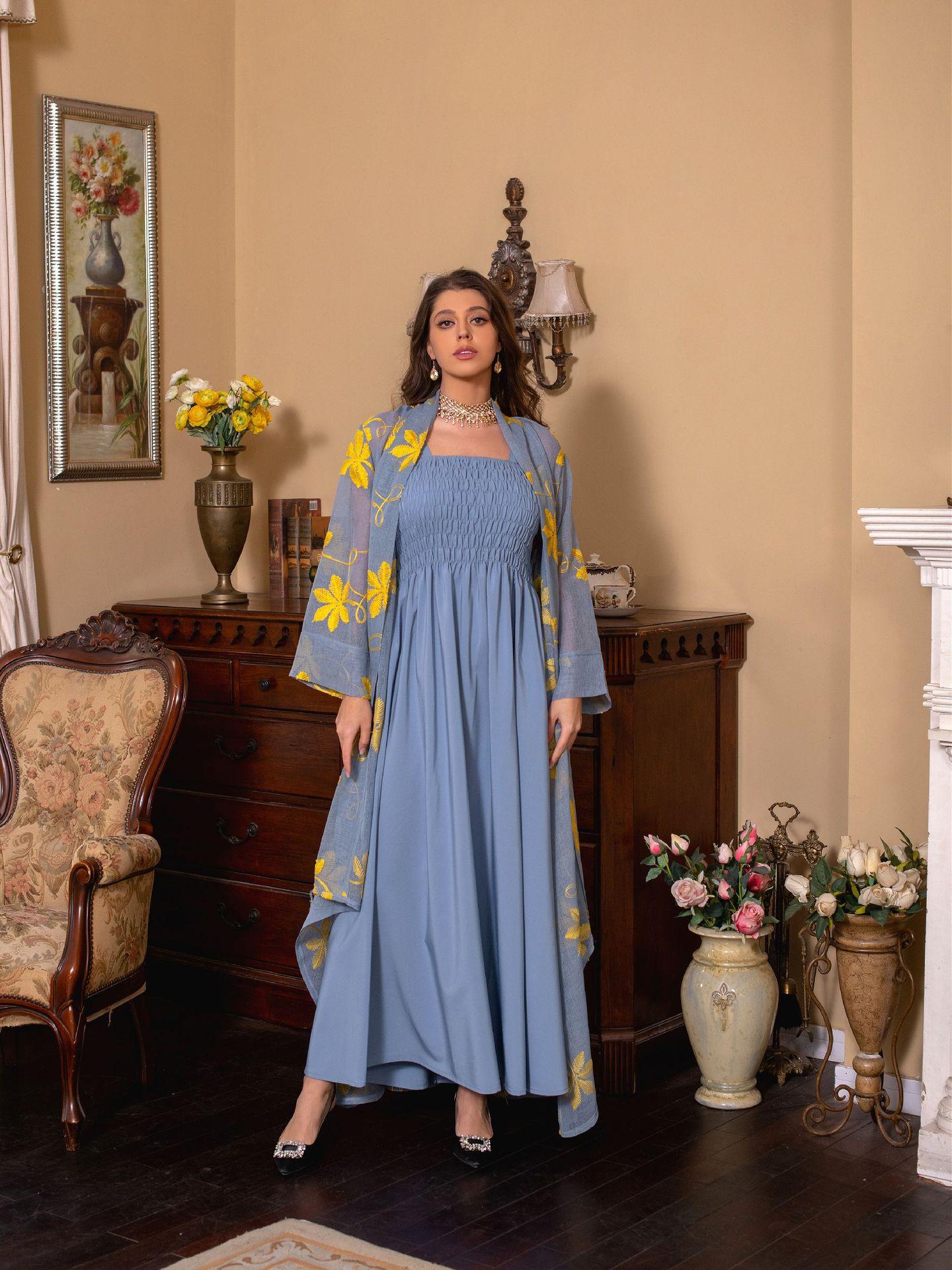 HASASERIES HS1076 2pcs Inner Dress with Cardigan