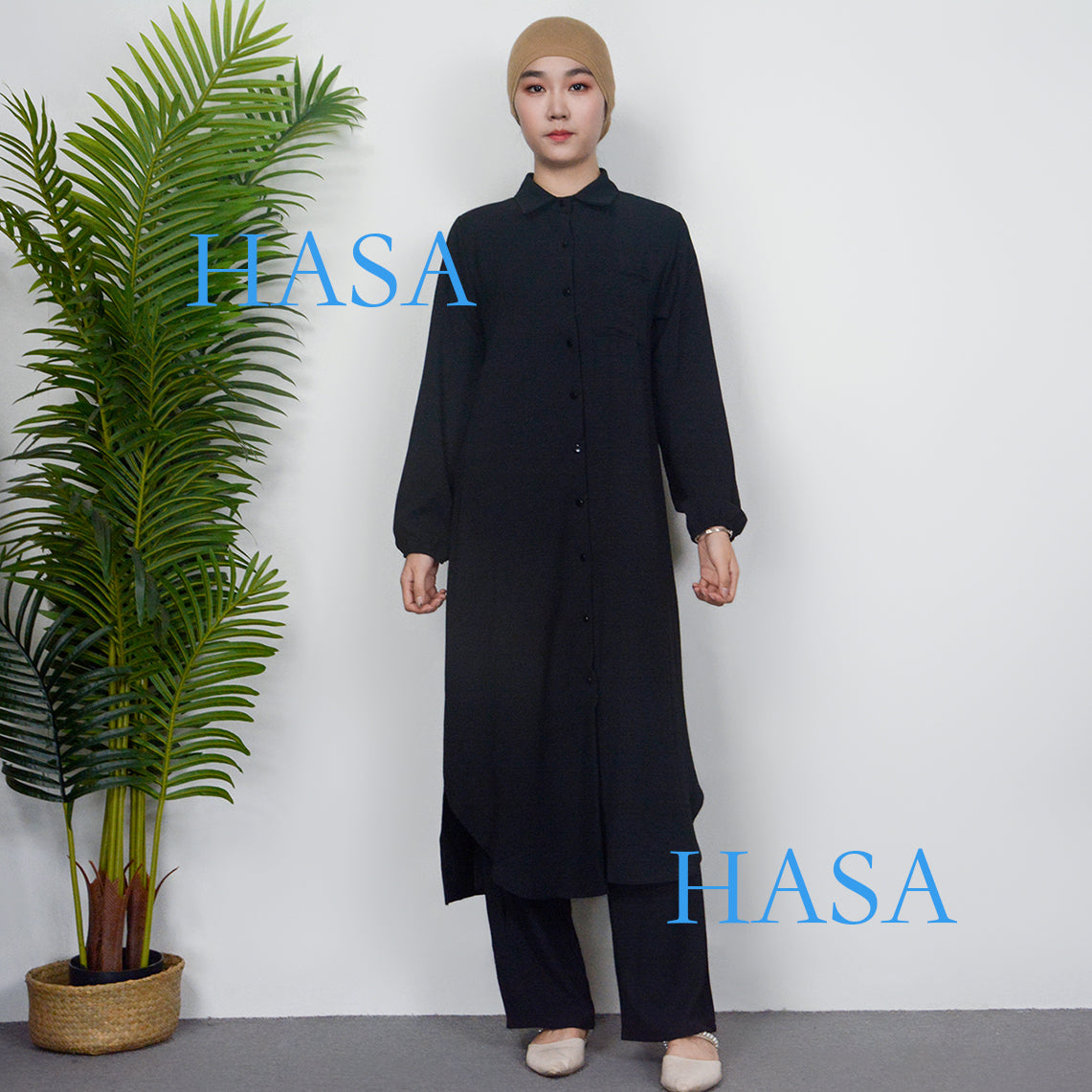 HS0628 HASA SERIES 2023 summer Muslim women's two-piece suit
