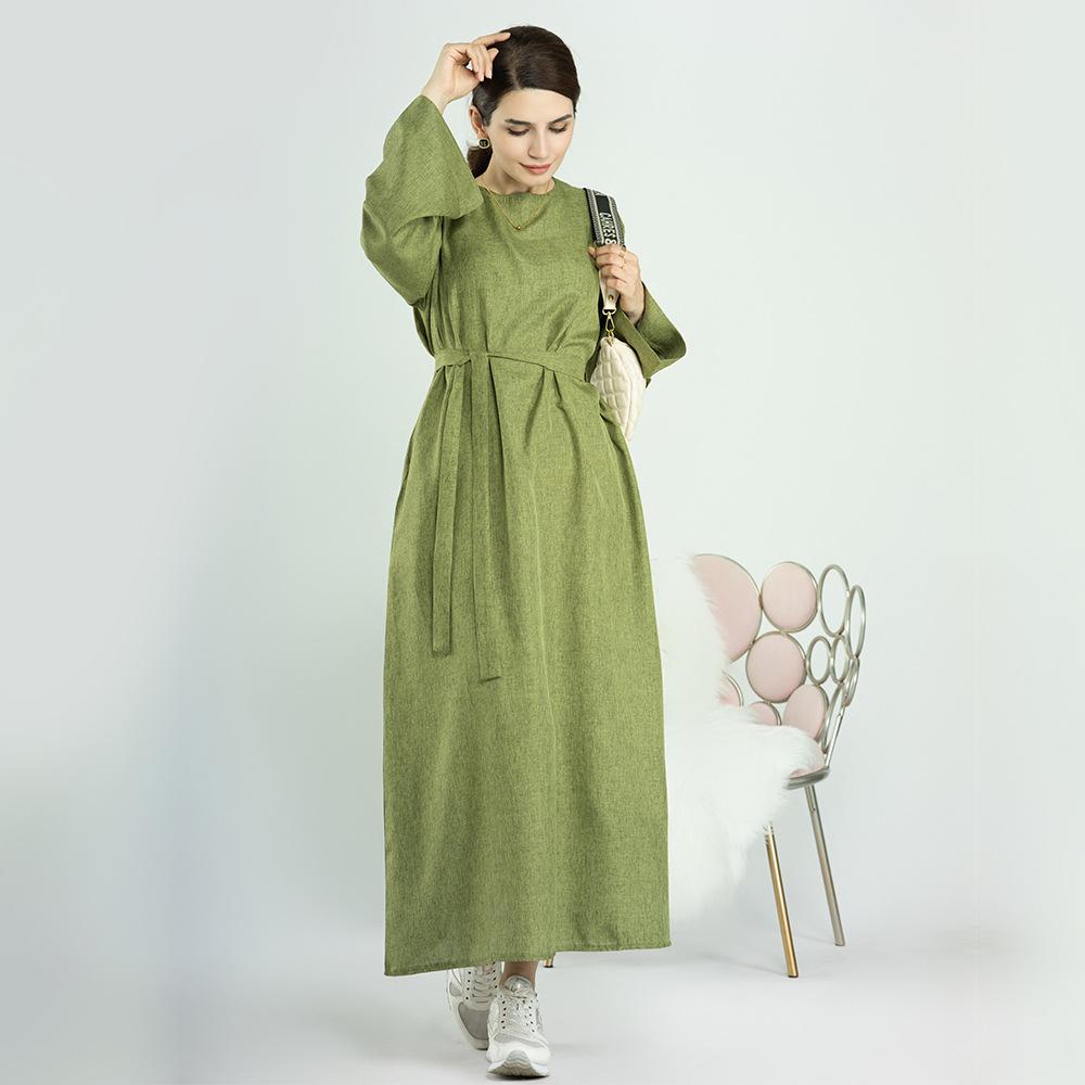 Robe de chambre décontractée de couleur unie HASASERIES HS0711