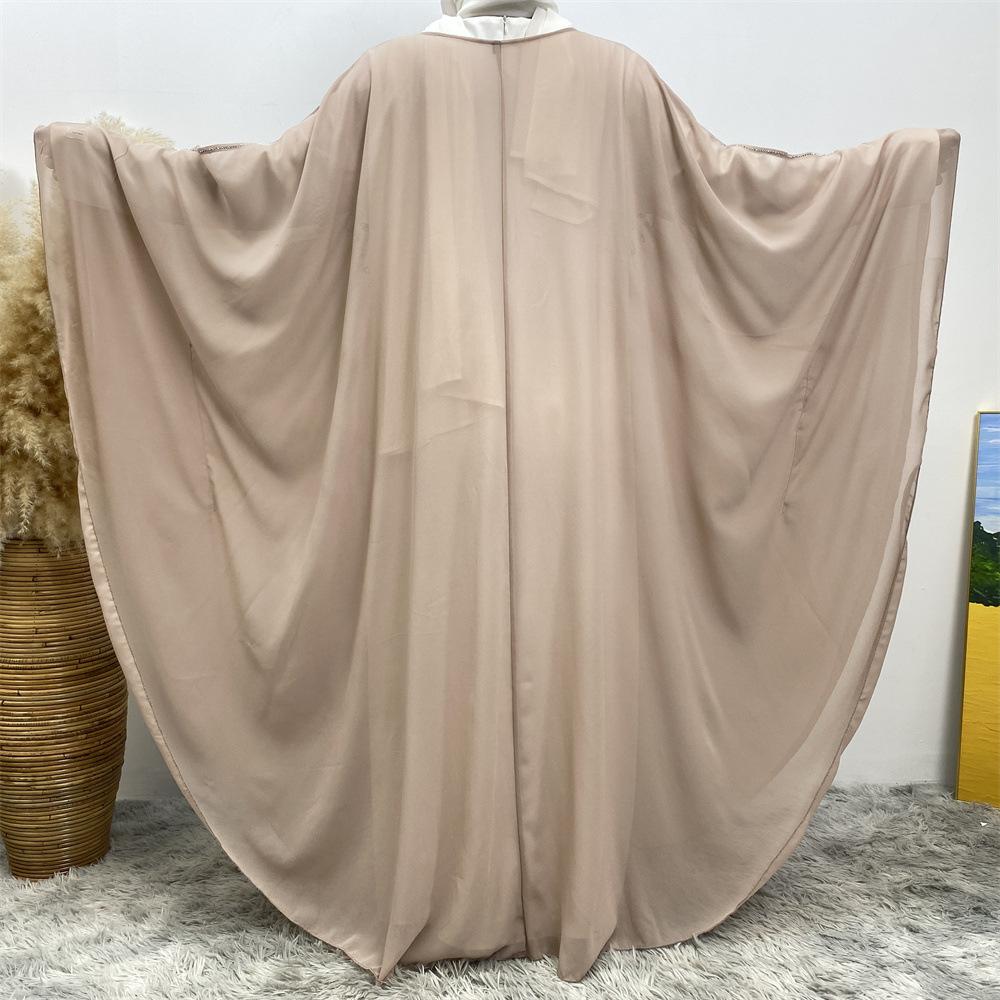 Robe cardigan musulmane à strass HASASERIES HS1085