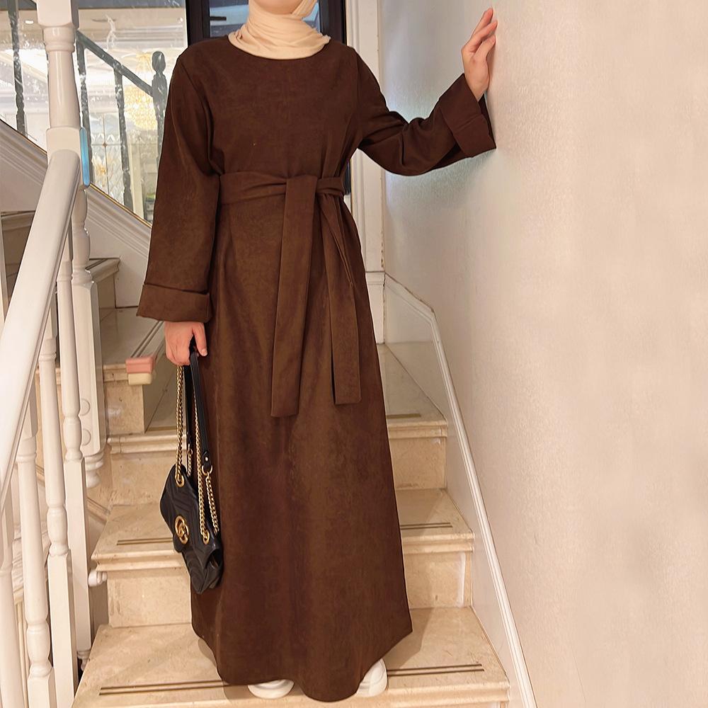 Robe tunique de couleur unie HASASERIES HS1011