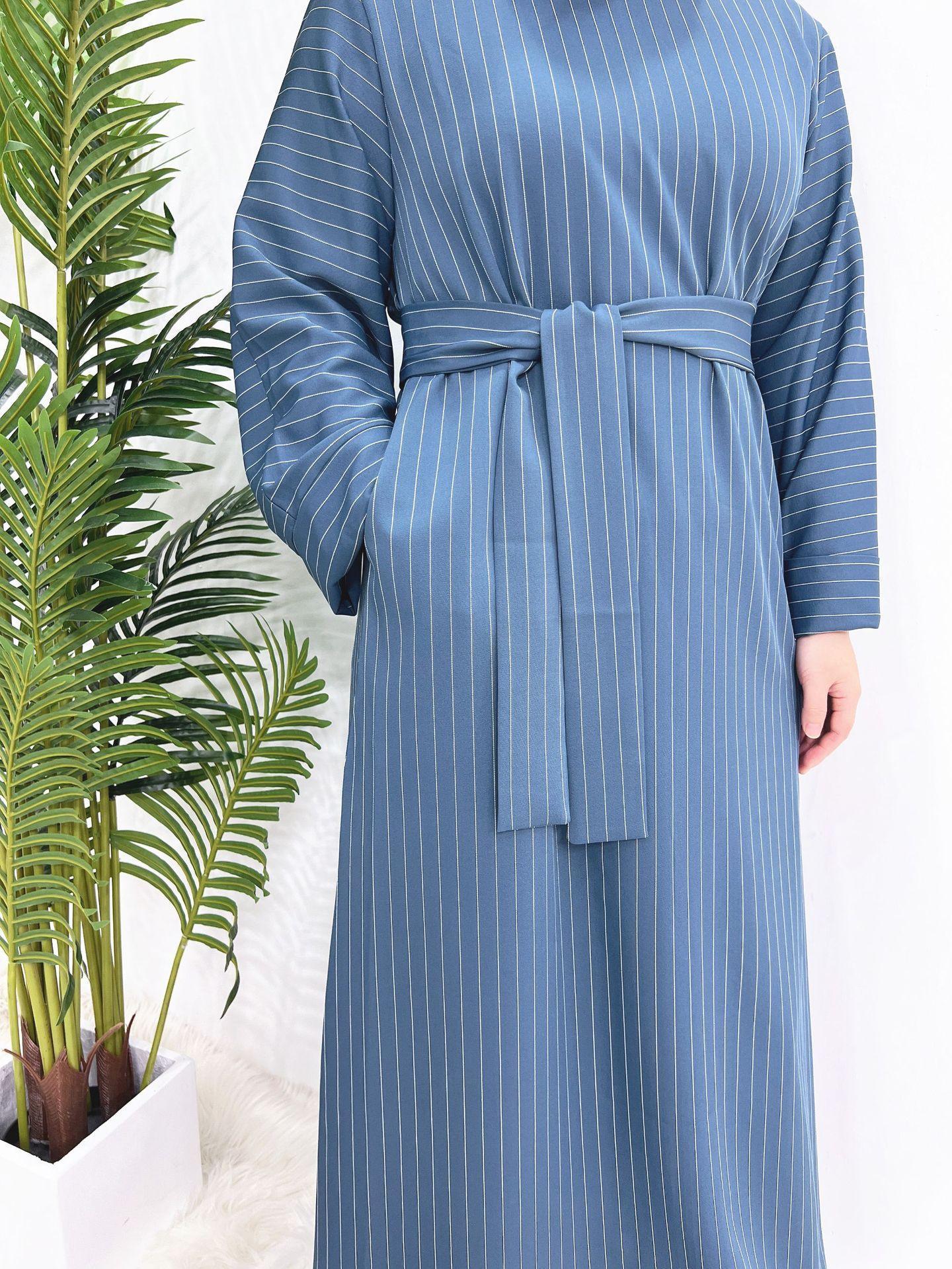 HASASERIES HS0707 Striped maxi dress