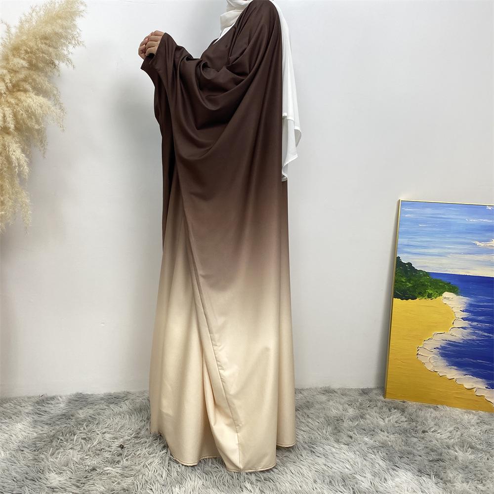 HASASERIES HS0928 Loose Gradient Cardigan Abaya