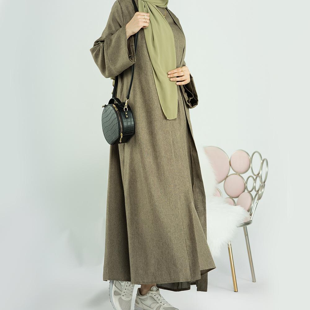 HASASERIES HS0710 2pcs Set Cardigan+Inner Dress