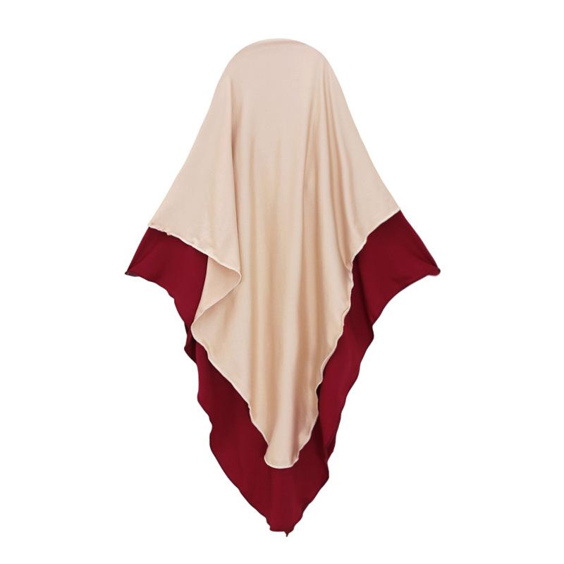 HASASERIES HS1205 Ensemble 2 pièces, Abaya pour enfant avec une couche de Khimar.