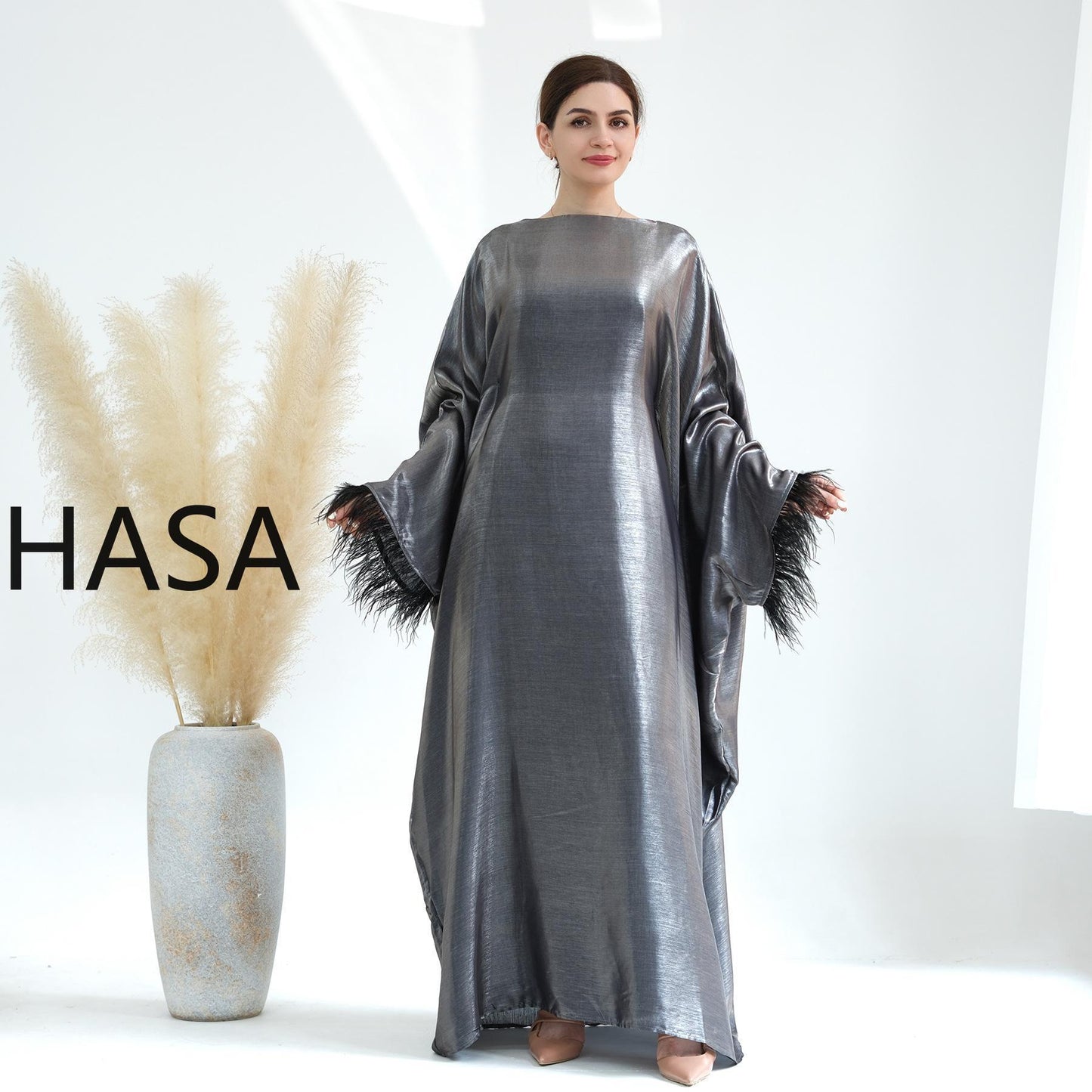 Série Kaftan fluide HASA HS0706 Metallic Elegance