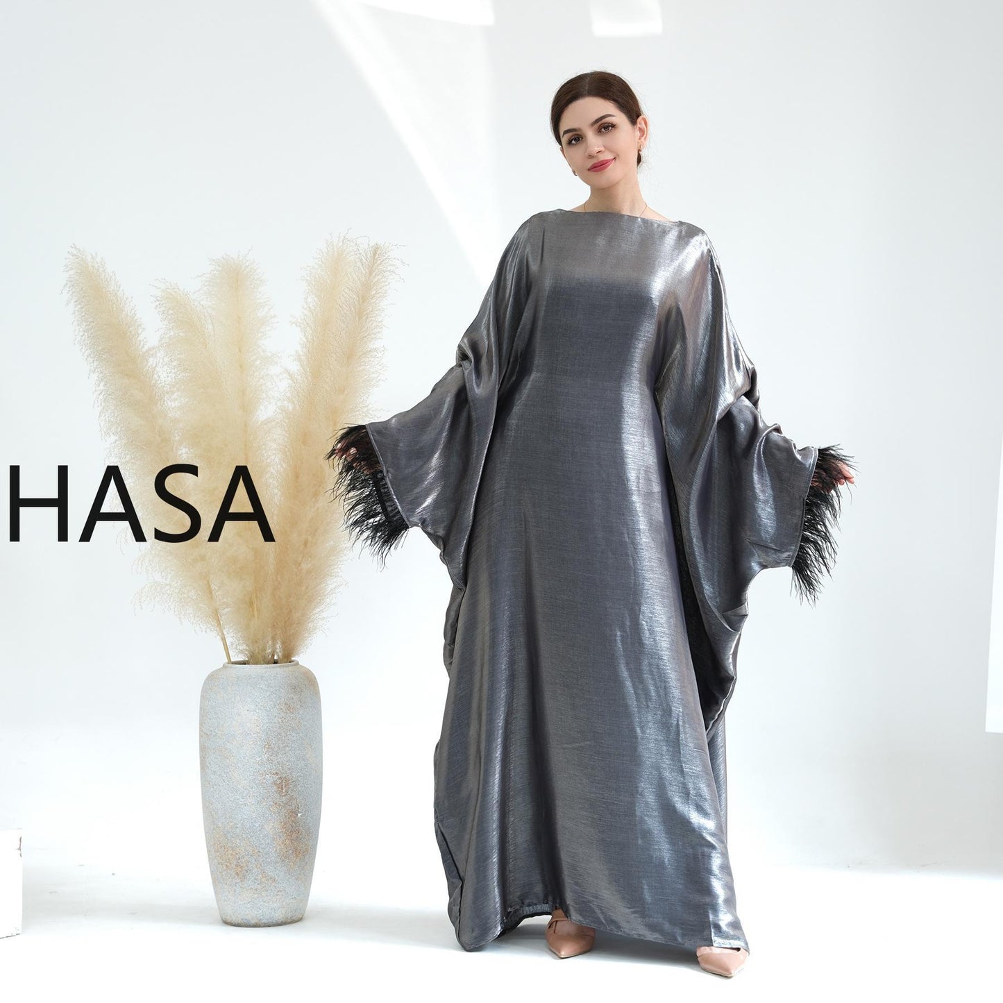 Série Kaftan fluide HASA HS0706 Metallic Elegance