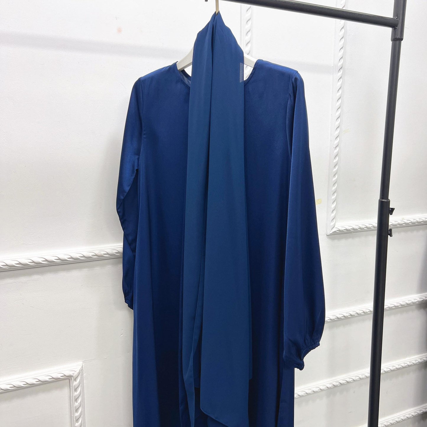 HASASERIES HS0708 Solid Color Robe Dress