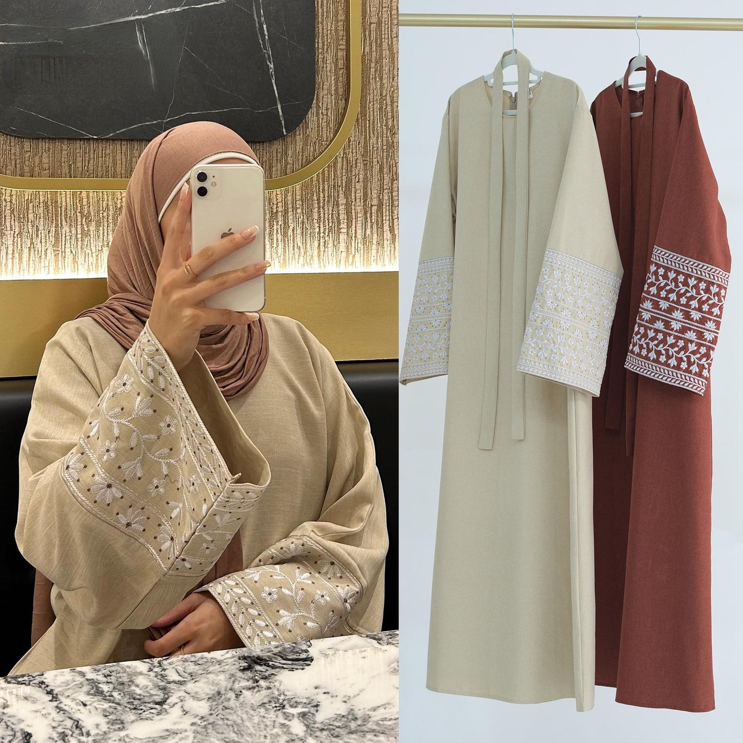 Robe élégante brodée HASASERIES HS1172