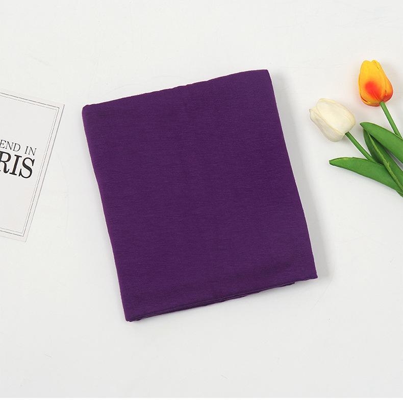 HASASERIES HS1052 Solid Color Ladies Scarf Hat