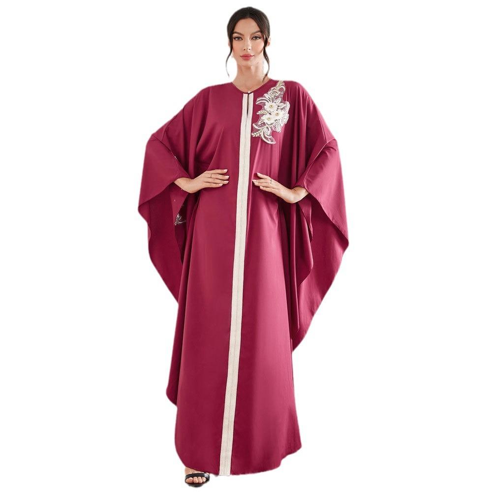 HASASERIES HS1087 New Style Elegant Decal Dress Robe