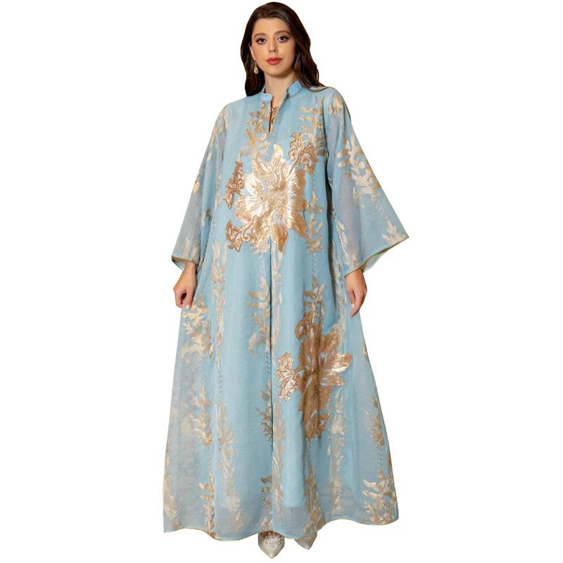 HASASERIES HS0444 Embroidered Muslim Robe