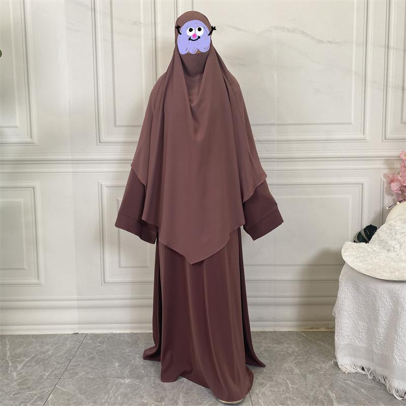 HS0455 Nidha Khimar de couleur unie