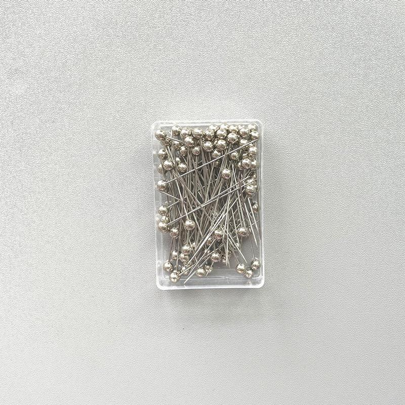 HASASERIES HS1066 100pcs/box Stainless Steel Pearl Breast Needle Scarf Button