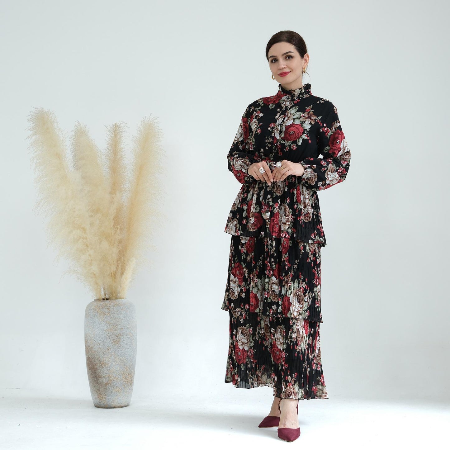 Robe imprimée Pure Beauty HS1008 de HASASERIES