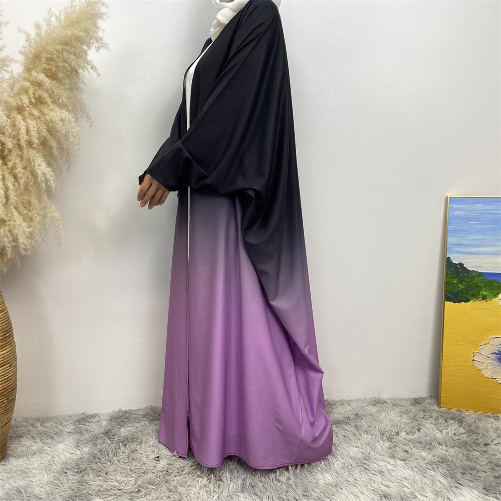 HASASERIES HS0928 Loose Gradient Cardigan Abaya