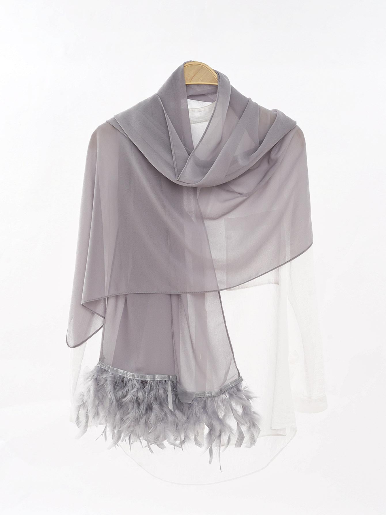 HASASERIES HS1146 Pure Color Chiffon Breathable Headscarf