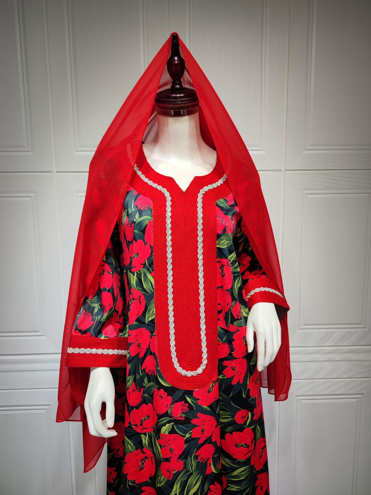 HASASERIES HS1072 Fashion New Product Hot Diamond Printed Dress