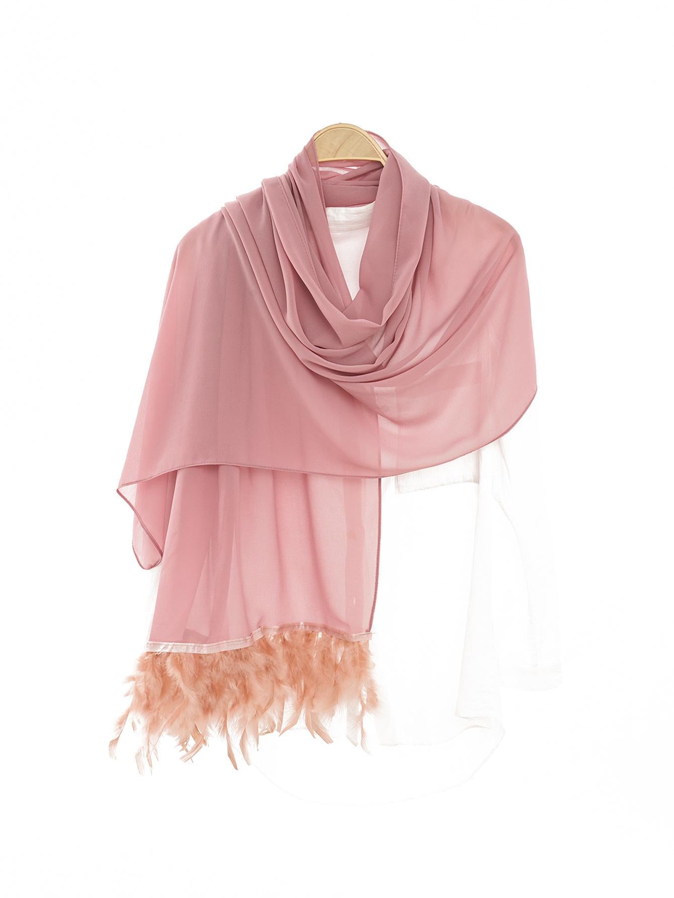 HASASERIES HS1146 Pure Color Chiffon Breathable Headscarf