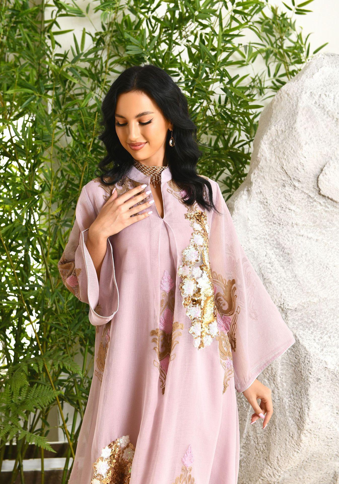 HASASERIES HS0443 Muslim Embroidered Dress