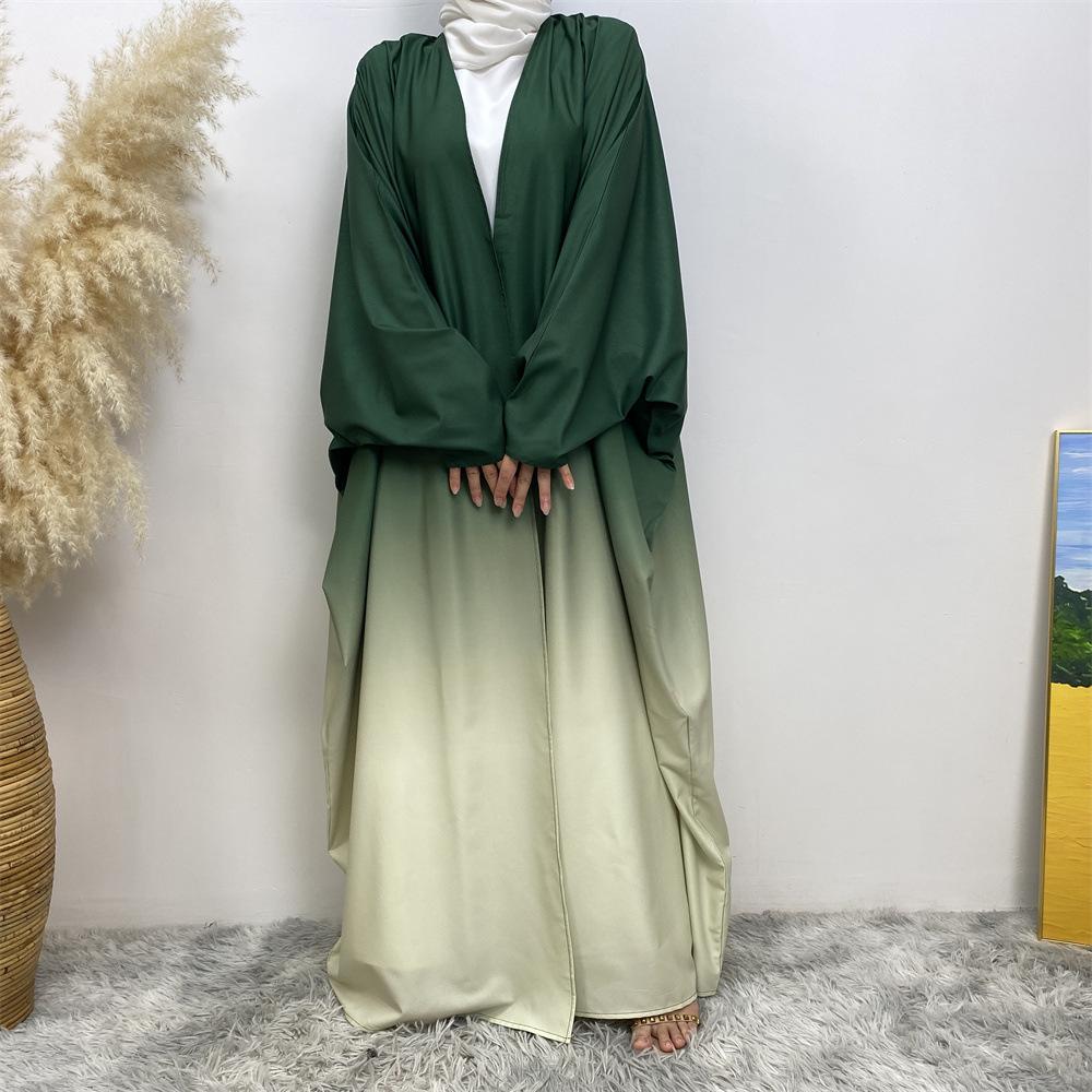 HASASERIES HS0928 Loose Gradient Cardigan Abaya
