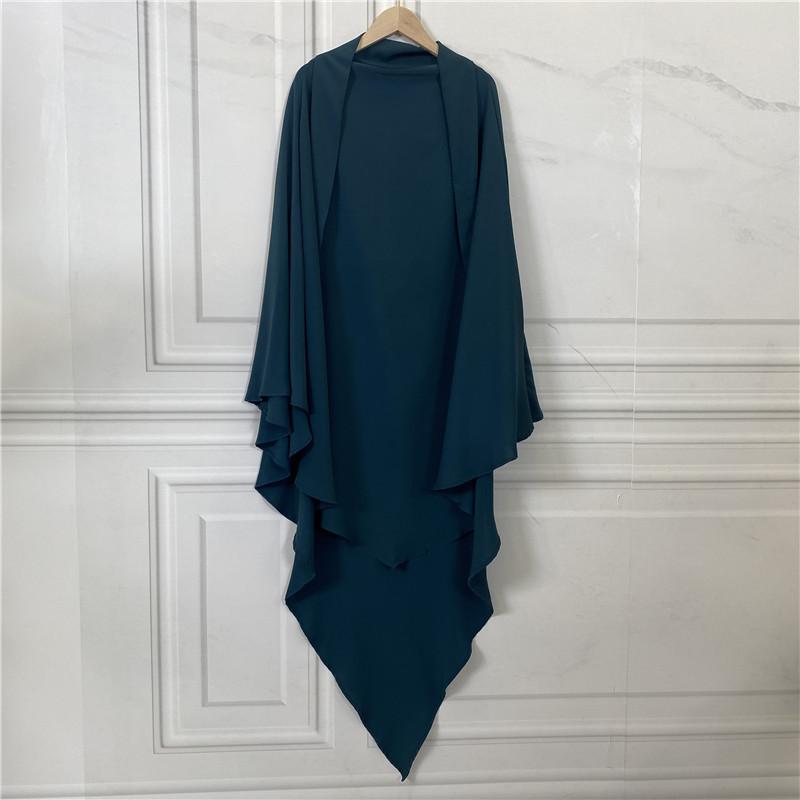 HS0455 Nidha Khimar de couleur unie