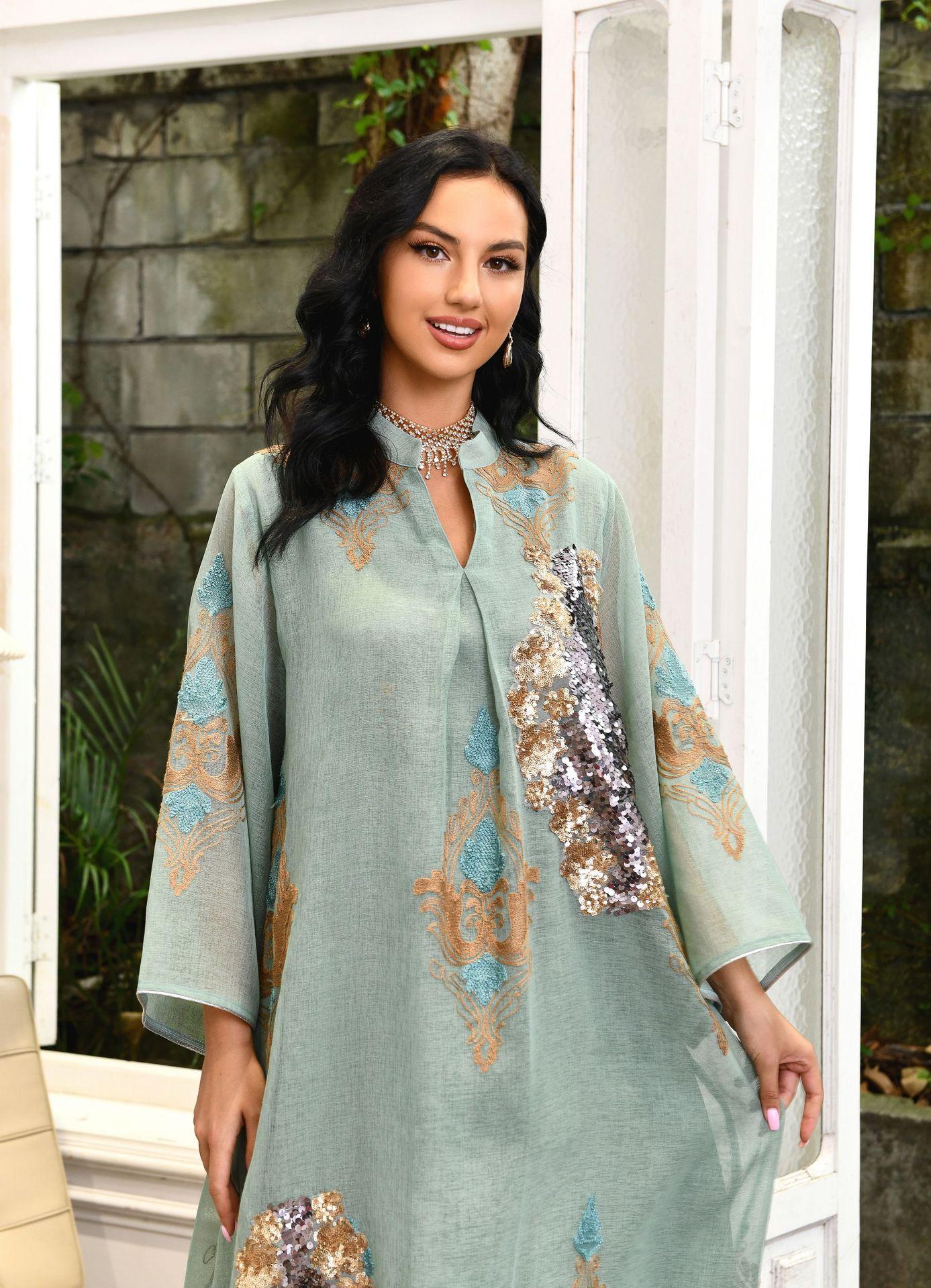 HASASERIES HS0443 Muslim Embroidered Dress