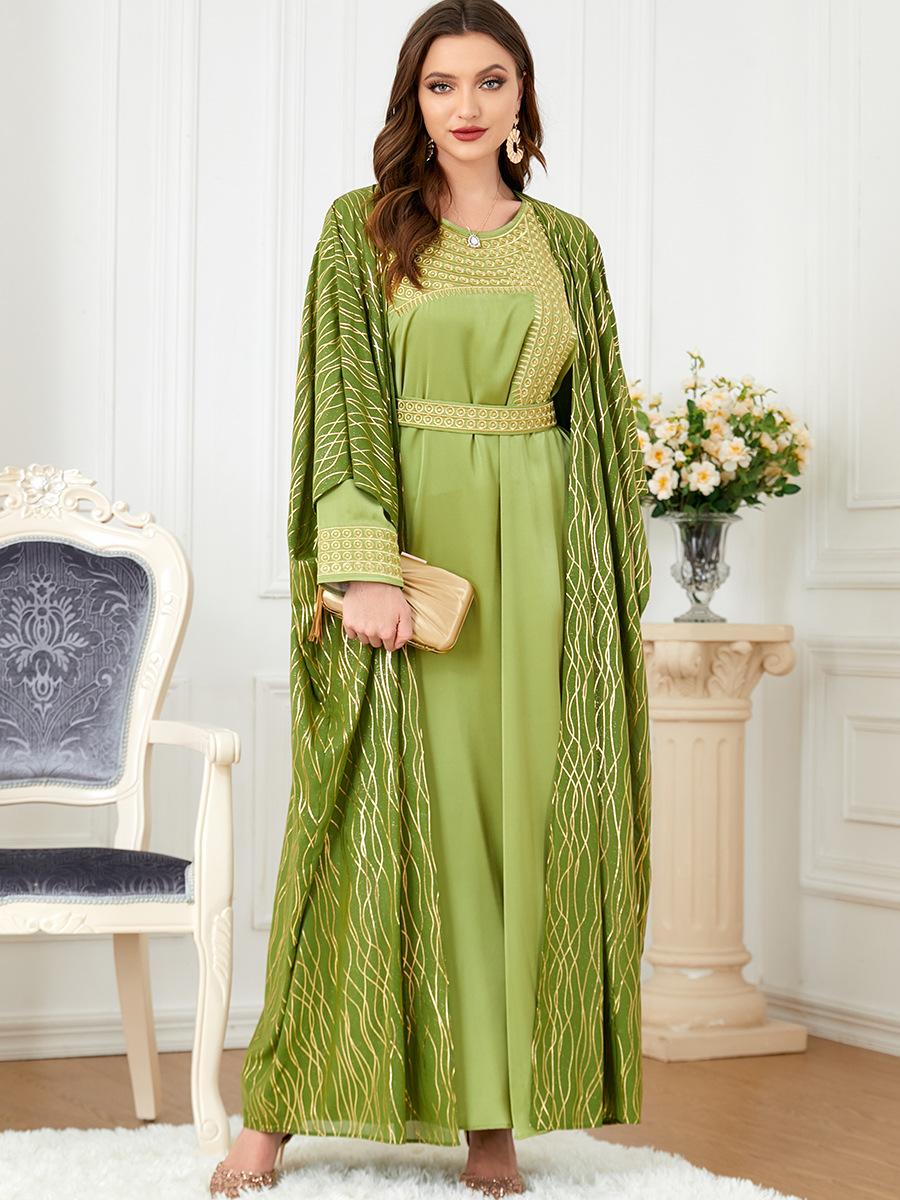HASASERIES HS1059 2pcs Inner Dress with Cardigan