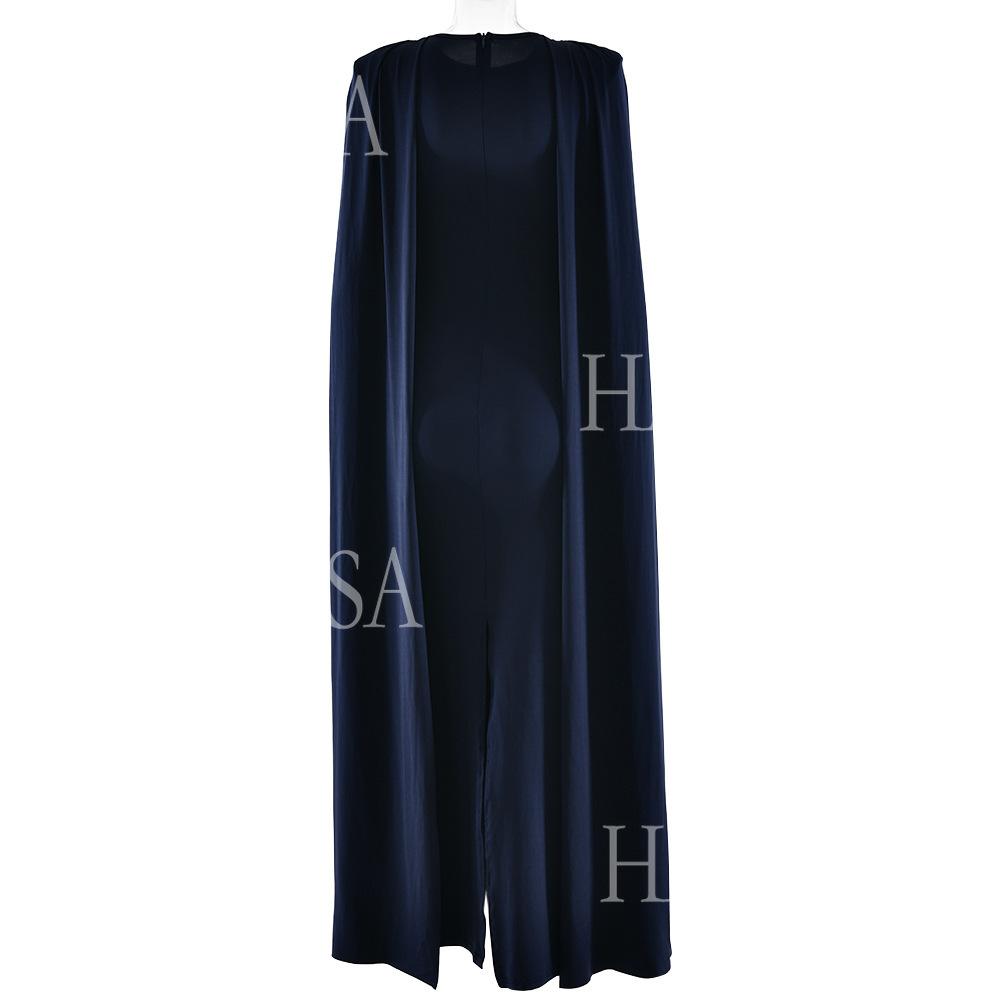 HASA HS6774 Luxury Long Sleeve Cape Style Bodycon Dress