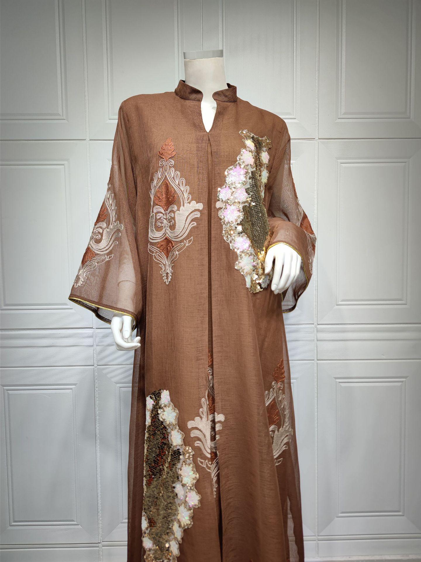 HASASERIES HS0443 Muslim Embroidered Dress